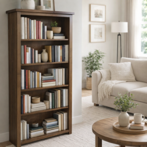 Oak Jackie Bookcase 1800 x900 stained